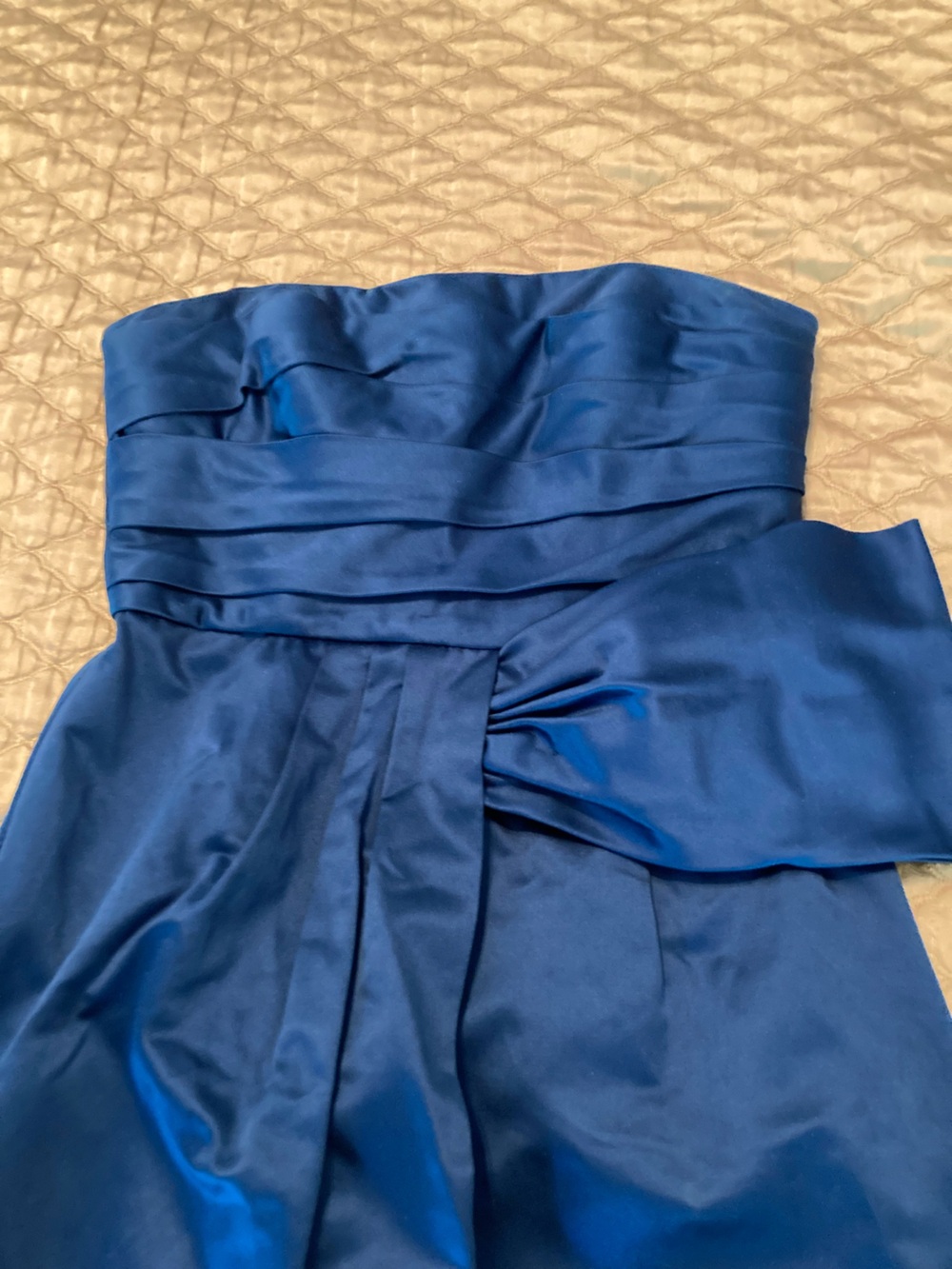 BCBGMaxAzria Midnight Blue Satin Dress